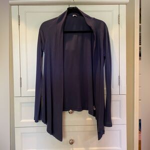 Splendid Drapey Open Front Waterfall Cardigan Navy Size: Medium